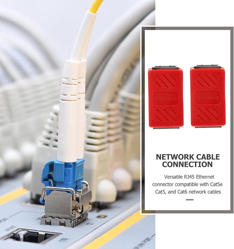 Gatuida 2 Pack Female to Female Ethernet Coupler Extender for Router Computer Easy Install - Image 5